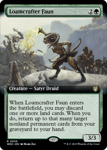 {R} Loamcrafter Faun (Extended Art) [Wilds of Eldraine Commander][WOC 055]