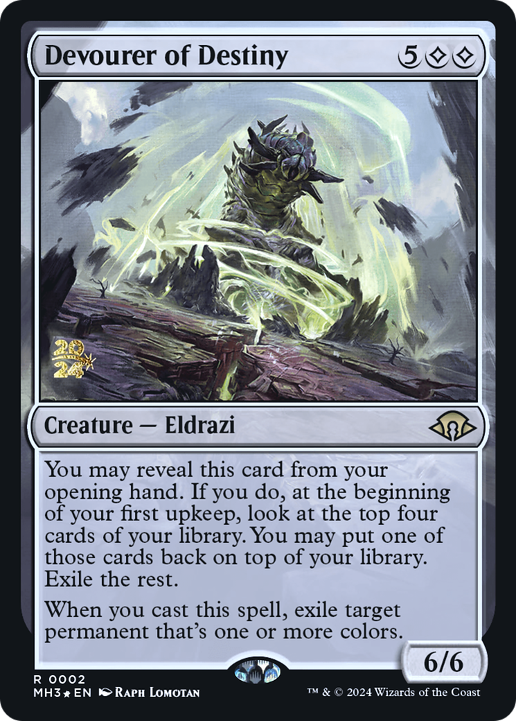 {R} Devourer of Destiny [Modern Horizons 3 Prerelese Promos][PR PMH3 002]