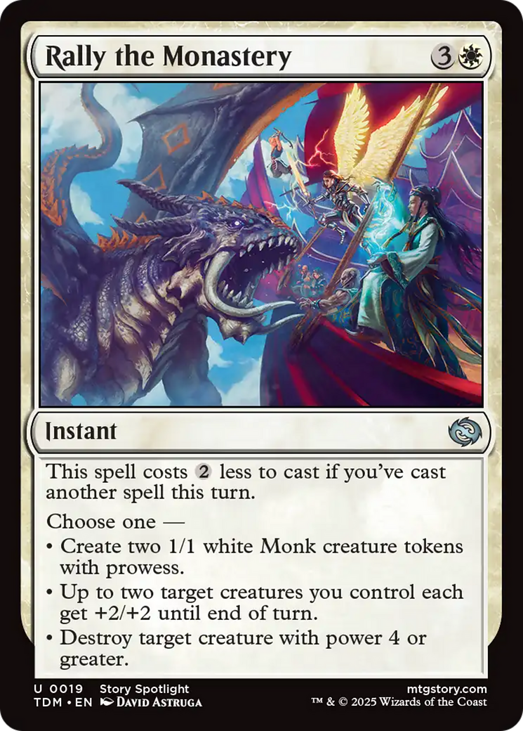 {@C} Rally the Monastery [Tarkir: Dragonstorm][TDM 019]