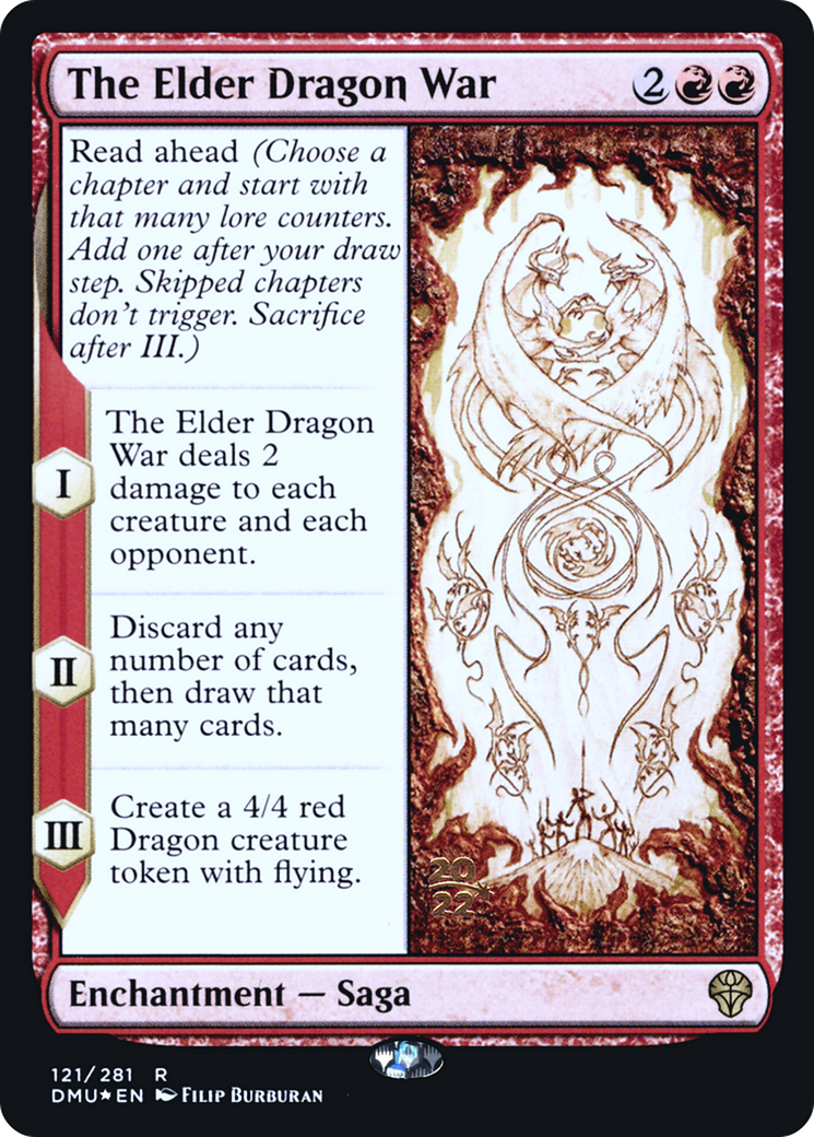 {R} The Elder Dragon War [Dominaria United Prerelease Promos][PR DMU 121]