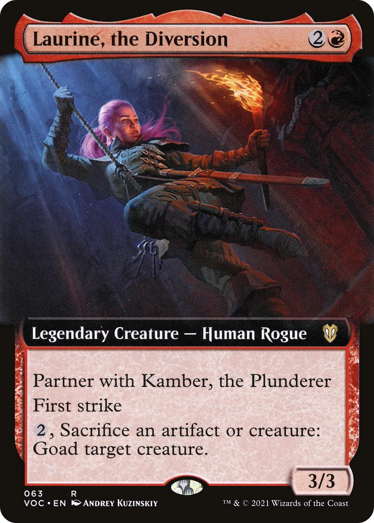 {R} Laurine, the Diversion (Extended Art) [Innistrad: Crimson Vow Commander][VOC 063]