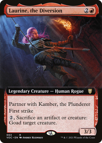 {R} Laurine, the Diversion (Extended Art) [Innistrad: Crimson Vow Commander][VOC 063]