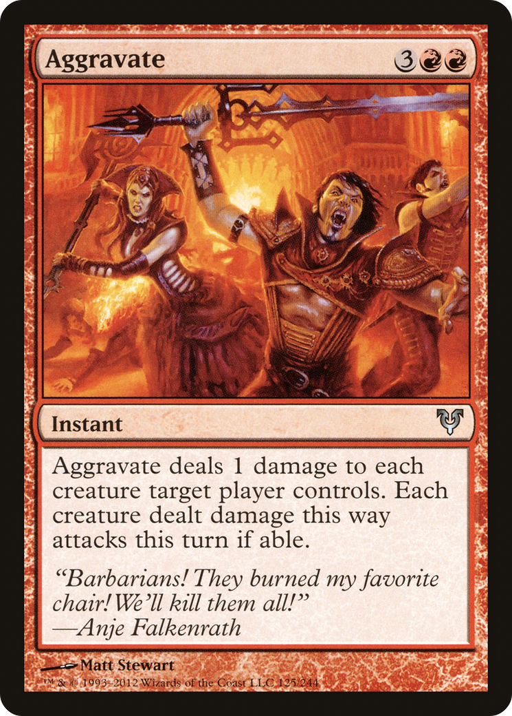 {C} Aggravate [Avacyn Restored][AVR 125]