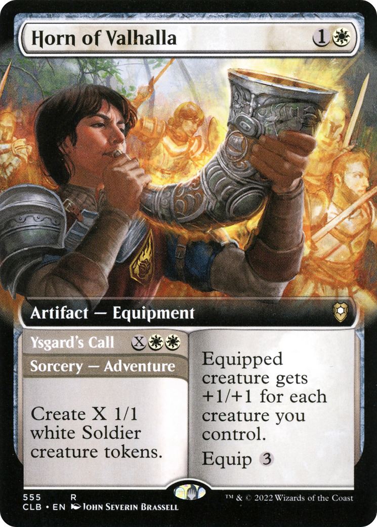 {R} Horn of Valhalla // Ysgard's Call (Extended Art) [Commander Legends: Battle for Baldur's Gate][CLB 555]