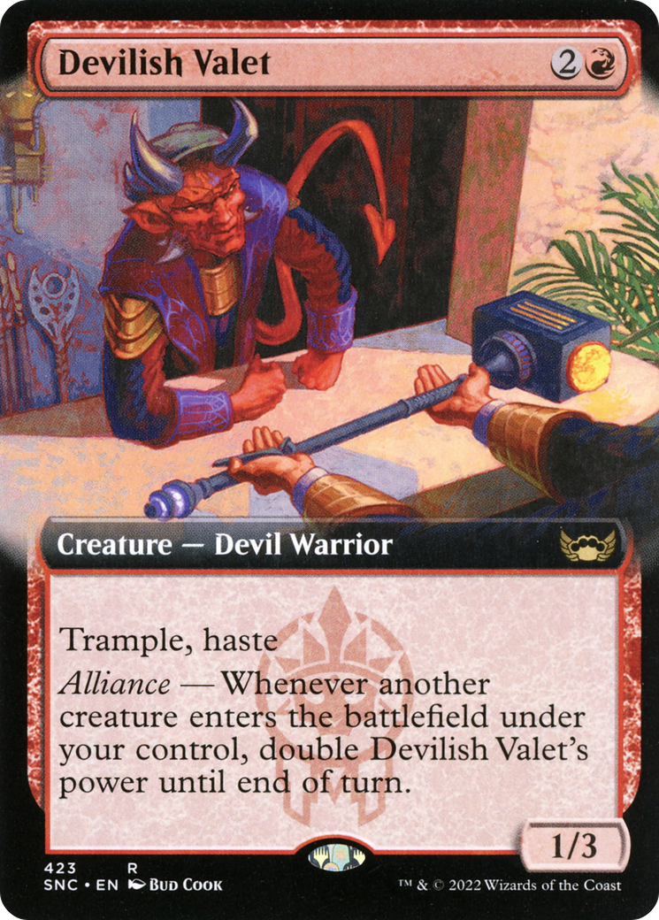 {R} Devilish Valet (Extended Art) [Streets of New Capenna][SNC 423]