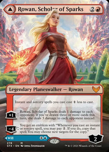 {R} Rowan, Scholar of Sparks // Will, Scholar of Frost (Borderless) [Strixhaven: School of Mages][STX 278]
