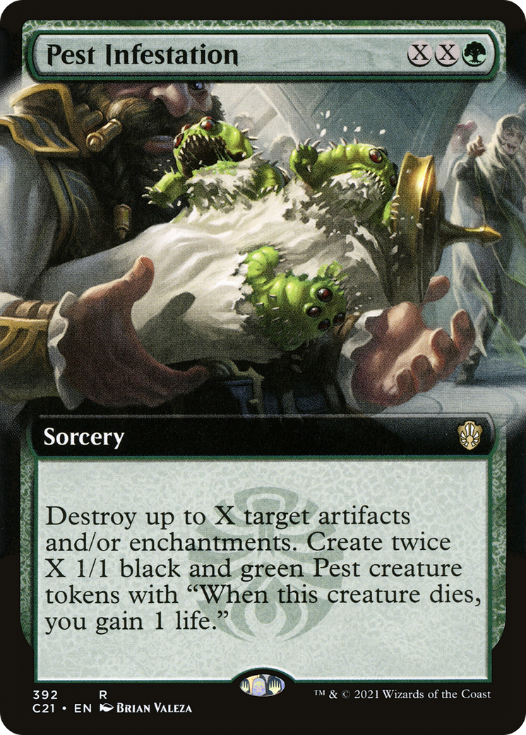 {R} Pest Infestation (Extended Art) [Commander 2021][C21 392]