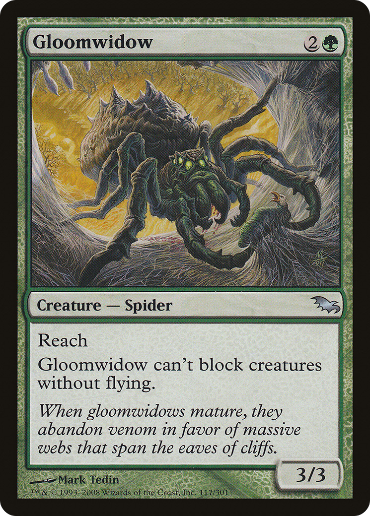 {C} Gloomwidow [Shadowmoor][SHM 117]