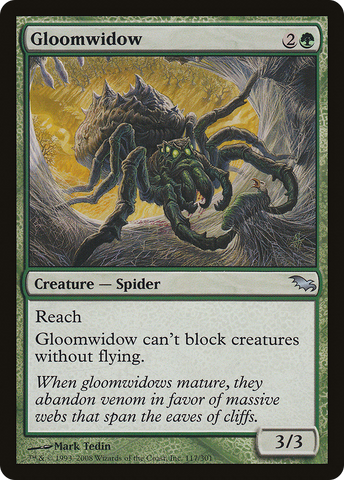 {C} Gloomwidow [Shadowmoor][SHM 117]