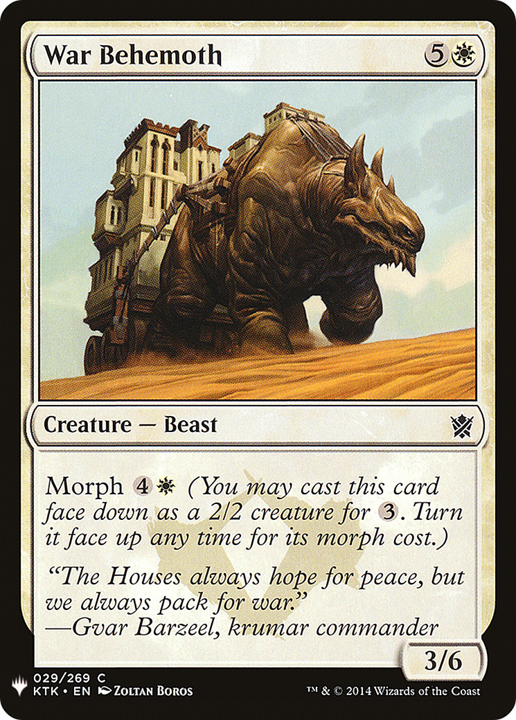 {C} War Behemoth [Mystery Booster][LS KTK 029]