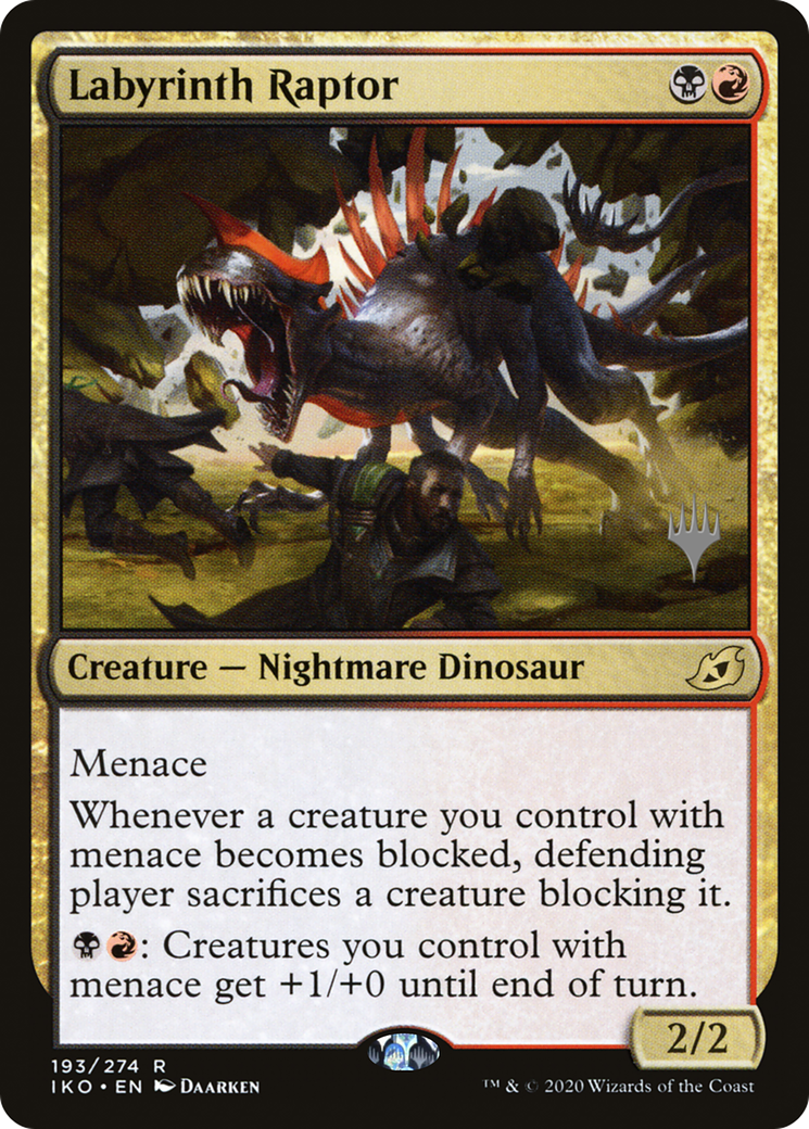 {R} Labyrinth Raptor (Promo Pack) [Ikoria: Lair of Behemoths Promos][PP IKO 193]
