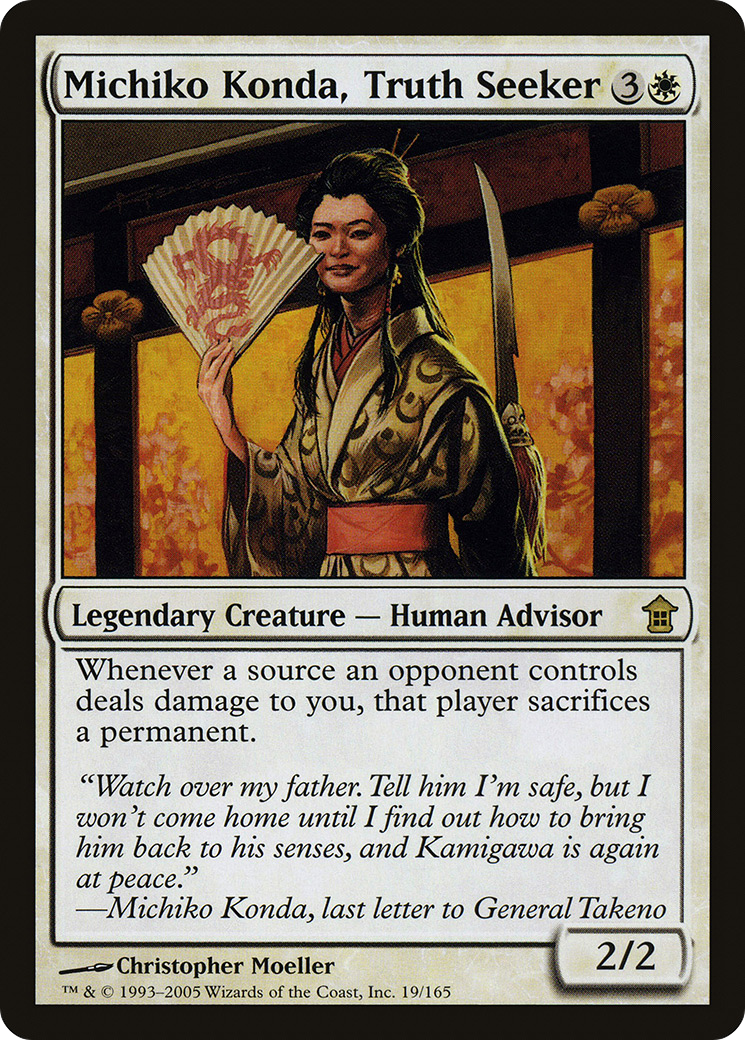 {R} Michiko Konda, Truth Seeker [Saviors of Kamigawa][SOK 019]