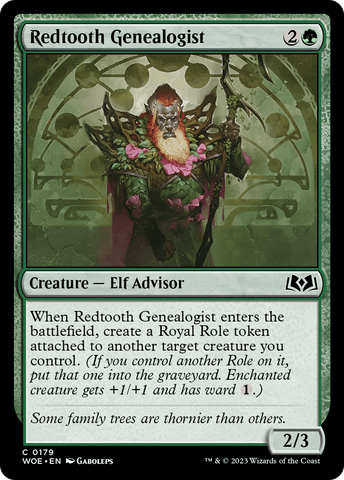 {@C} Redtooth Genealogist [Wilds of Eldraine][WOE 179]