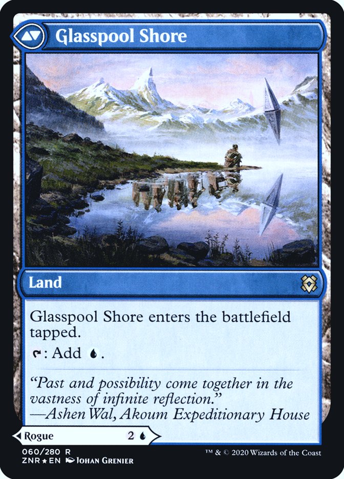 {R} Glasspool Mimic // Glasspool Shore [Zendikar Rising Prerelease Promos][PR ZNR 060]
