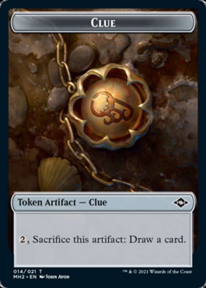 {T} Beast Token // Clue Token (14) [Modern Horizons 2 Tokens][TMH2 009]