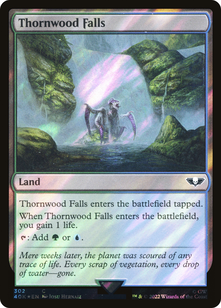 {C} Thornwood Falls (Surge Foil) [Universes Beyond: Warhammer 40,000][SF 40K 302]