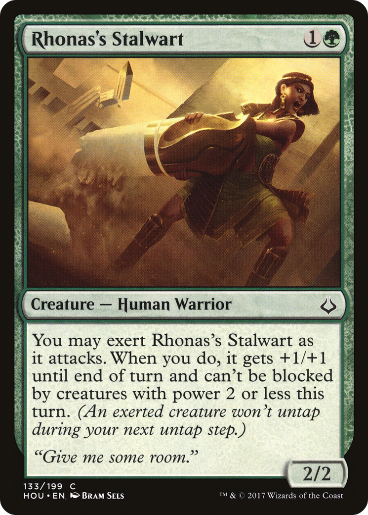 {C} Rhonas's Stalwart [Hour of Devastation][HOU 133]