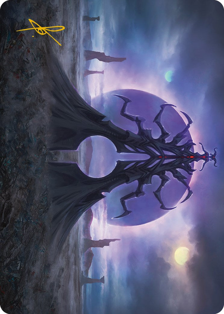 {A} Black Sun's Twilight Art Card (Gold-Stamped Signature) [Phyrexia: All Will Be One Art Series][GS AONE 019]