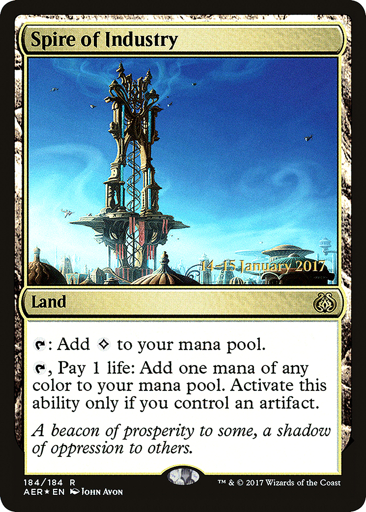 {R} Spire of Industry [Aether Revolt Prerelease Promos][PR AER 184] - Misty Mountain Games