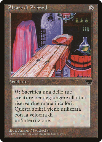 {C} Ashnod's Altar (Italian) - "Altare di Ashnod" [Rinascimento][RIN 101]