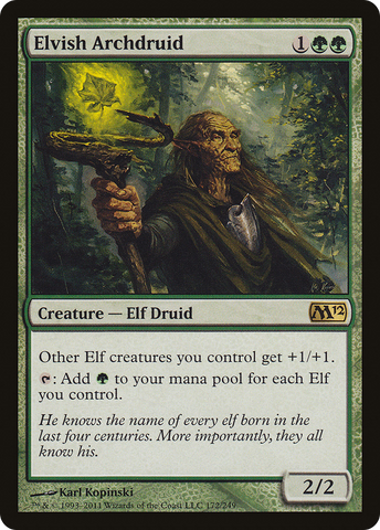 {R} Elvish Archdruid [Magic 2012][M12 172]