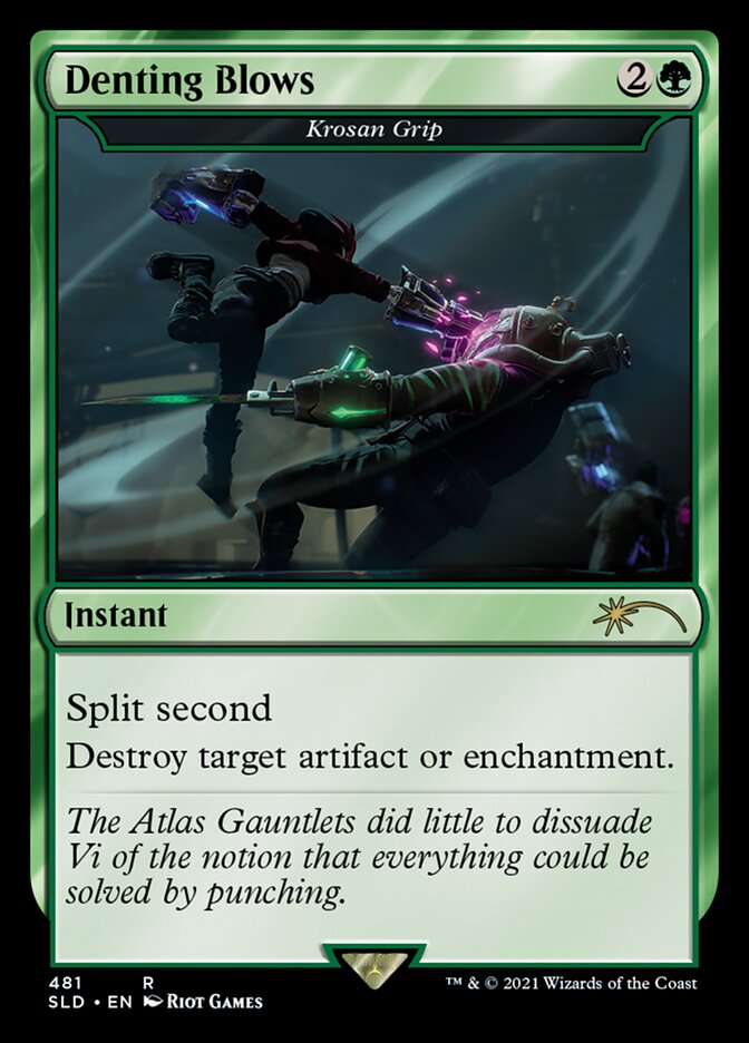 {R} Krosan Grip - Denting Blows [Secret Lair Drop Series][SLD 480]