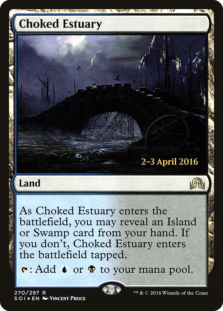 {R} Choked Estuary [Shadows over Innistrad Prerelease Promos][PR SOI 270]