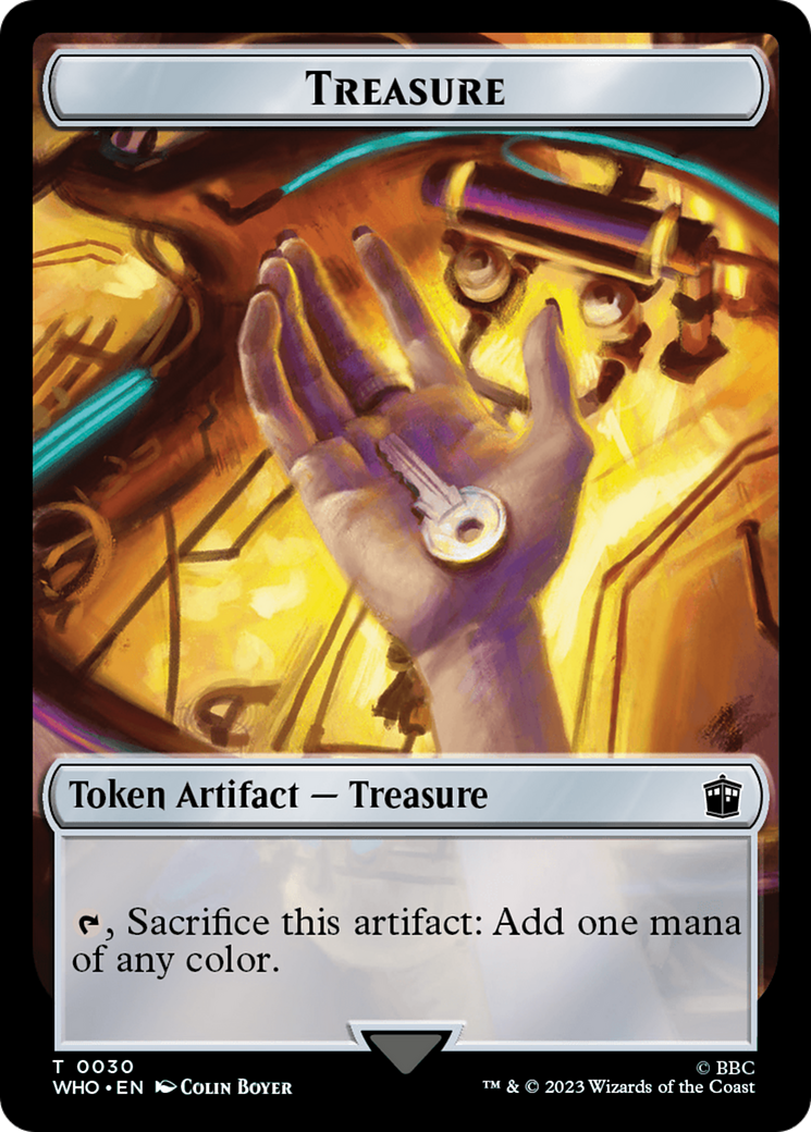 {T} Soldier // Treasure (0030) Double-Sided Token [Doctor Who Tokens][TWHO 8//30]
