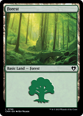 {B} Forest (799) [Commander Masters][CMM 799]