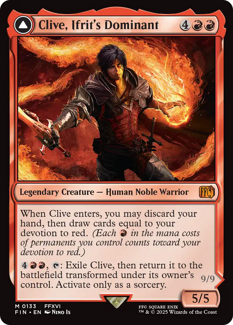 {@R} Clive, Ifrit's Dominant // Ifrit, Warden of Inferno [FINAL FANTASY][FIN 133]
