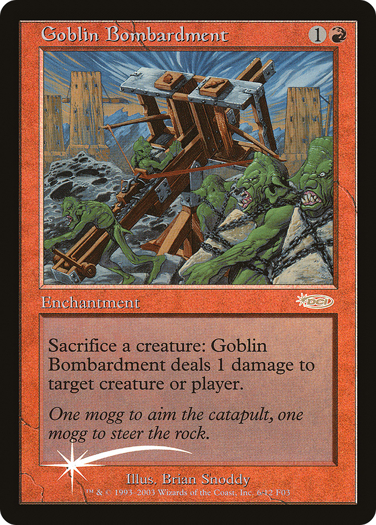 {R} Goblin Bombardment [Friday Night Magic 2003][PA F03 006] - Misty Mountain Games