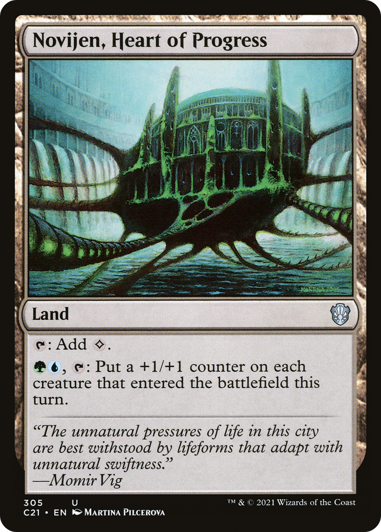 {C} Novijen, Heart of Progress [Commander 2021][C21 305]