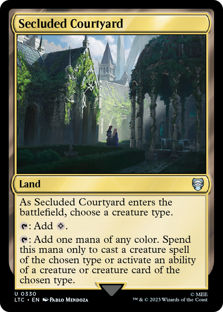 {C} Secluded Courtyard [The Lord of the Rings: Tales of Middle-Earth Commander][LTC 330]