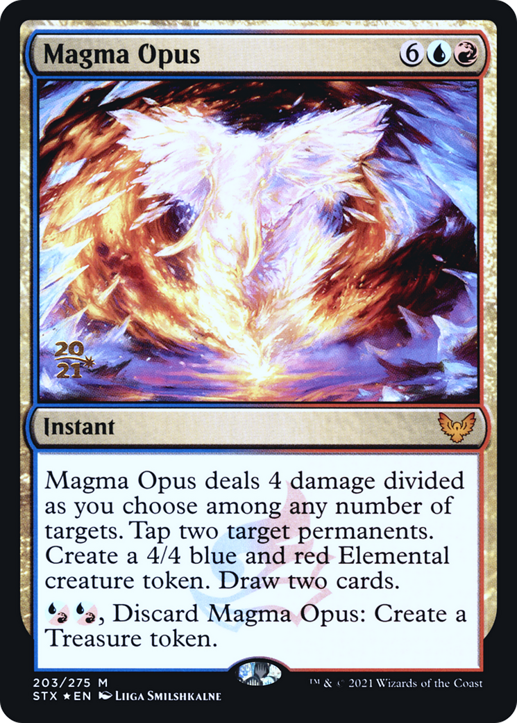 {R} Magma Opus [Strixhaven: School of Mages Prerelease Promos][PR STX 203]