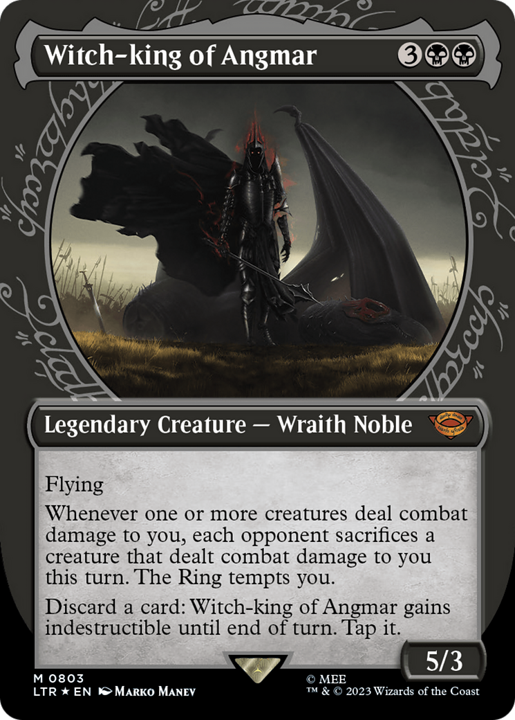 {R} Witch-king of Angmar (Showcase) (Surge Foil) [The Lord of the Rings: Tales of Middle-Earth][LTR 803] - Misty Mountain Games