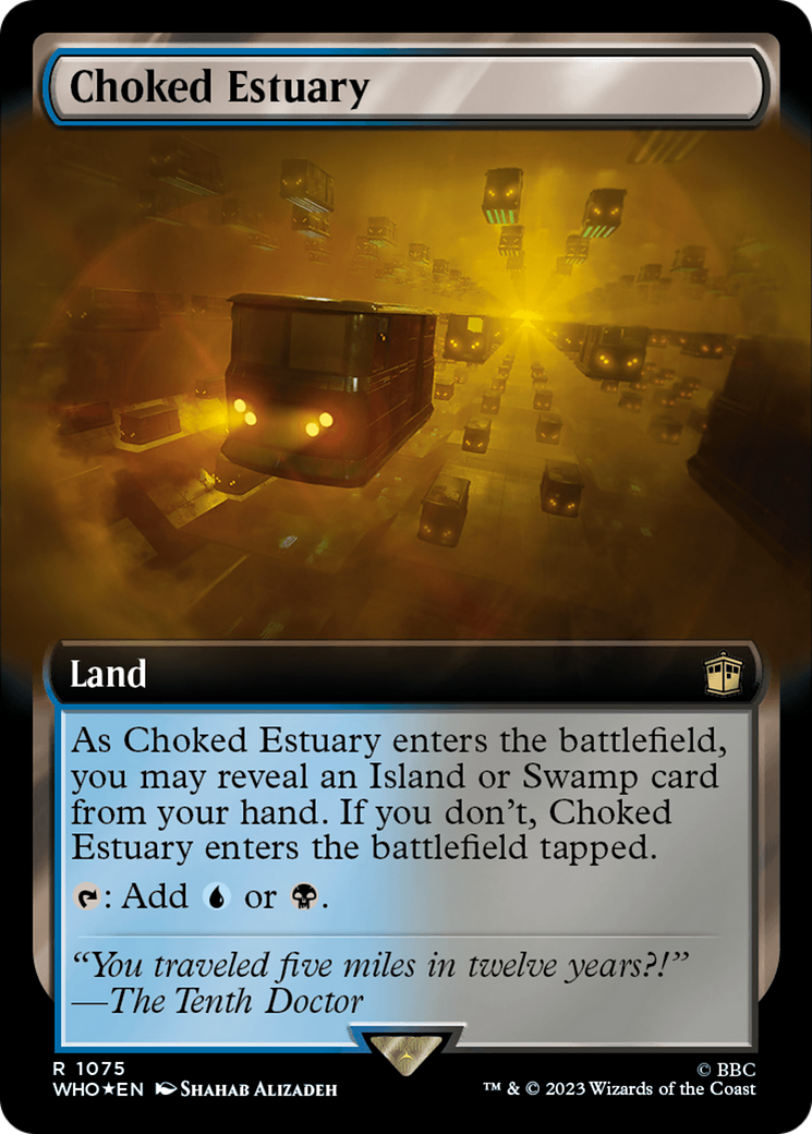 {R} Choked Estuary (Extended Art) (Surge Foil) [Doctor Who][WHO 1075]