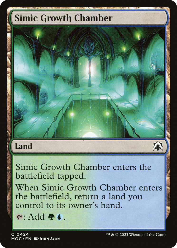 {C} Simic Growth Chamber [March of the Machine Commander][MOC 424]