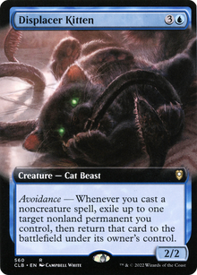 {R} Displacer Kitten (Extended Art) [Commander Legends: Battle for Baldur's Gate][CLB 560]