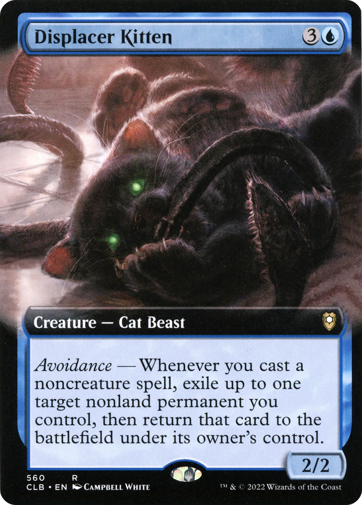 {R} Displacer Kitten (Extended Art) [Commander Legends: Battle for Baldur's Gate][CLB 560]