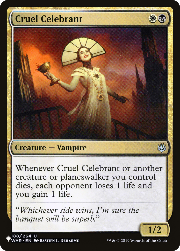 Cruel Celebrant [LIST 188/264]