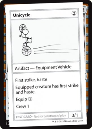 {R} Unicycle (2021 Edition) [Mystery Booster Playtest Cards][CMB1 110]