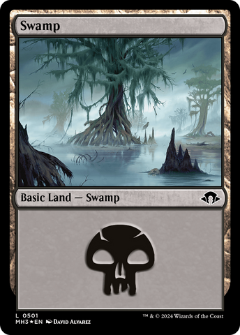 {B} Swamp (0501) (Ripple Foil) [Modern Horizons 3][MH3 501]