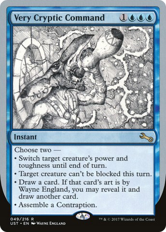 {R} Very Cryptic Command (Black and White Art) [Unstable][UST 49A]
