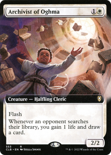{R} Archivist of Oghma (Extended Art) [Commander Legends: Battle for Baldur's Gate][CLB 553]