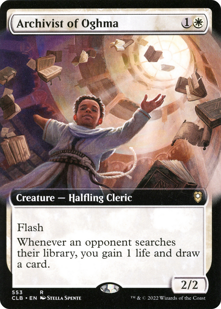 {R} Archivist of Oghma (Extended Art) [Commander Legends: Battle for Baldur's Gate][CLB 553]