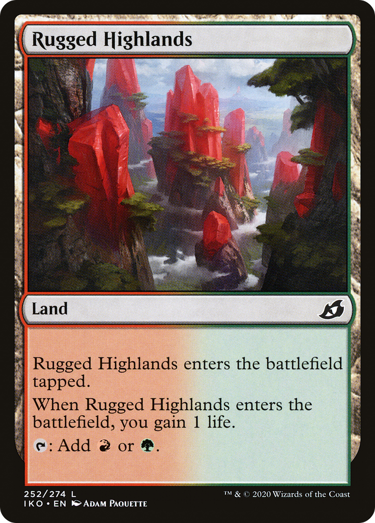 {C} Rugged Highlands [Ikoria: Lair of Behemoths][IKO 252]