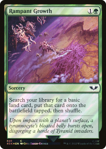 {C} Rampant Growth (Surge Foil) [Universes Beyond: Warhammer 40,000][SF 40K 220]