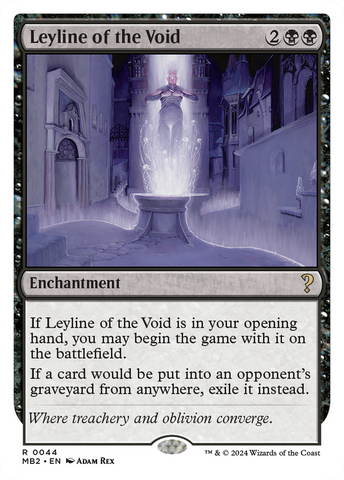 {R} Leyline of the Void (White Border) [Mystery Booster 2][MB2 044]