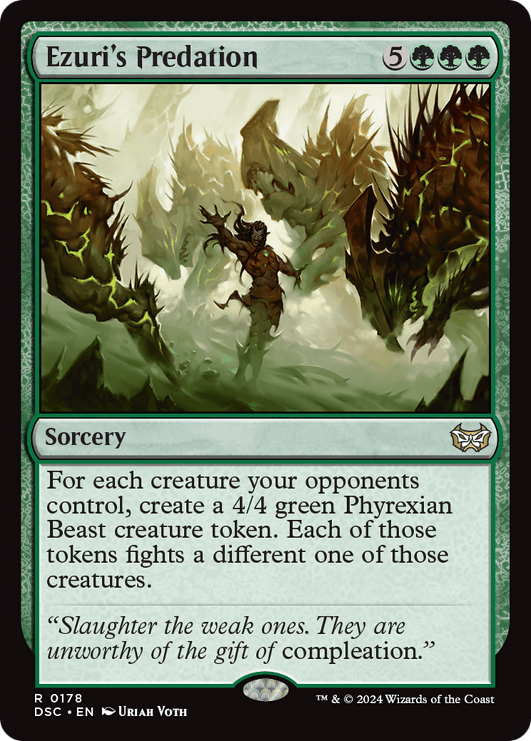 {R} Ezuri's Predation [Duskmourn: House of Horror Commander][DSC 178]