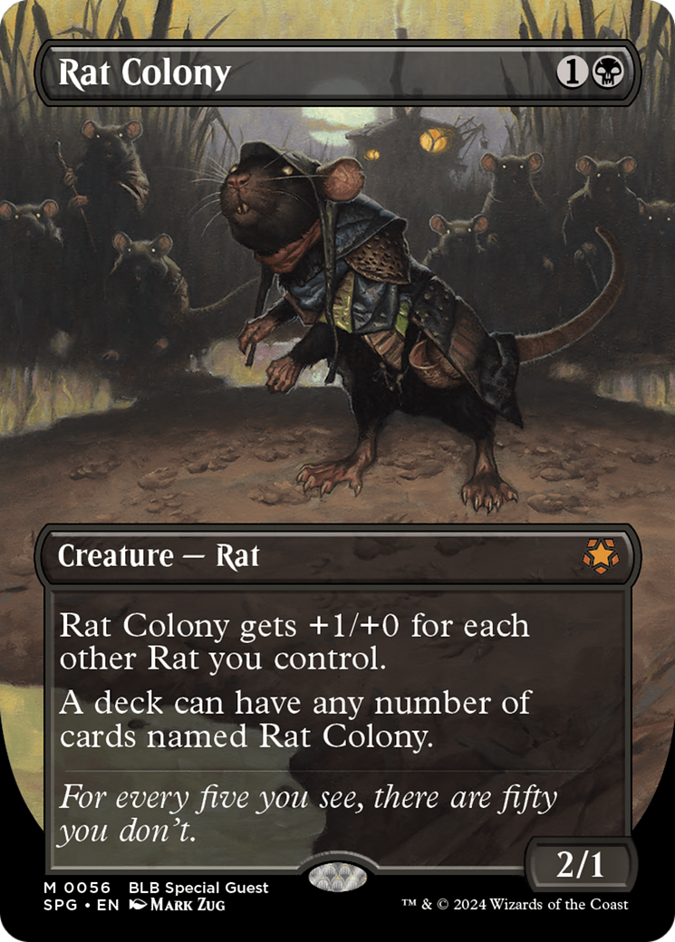 {R} Rat Colony (Borderless) [Bloomburrow Special Guests][SPG 056]